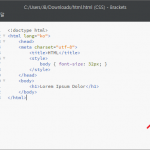 Brackets / HTML, CSS 실시간 미리보기 사용하는 방법