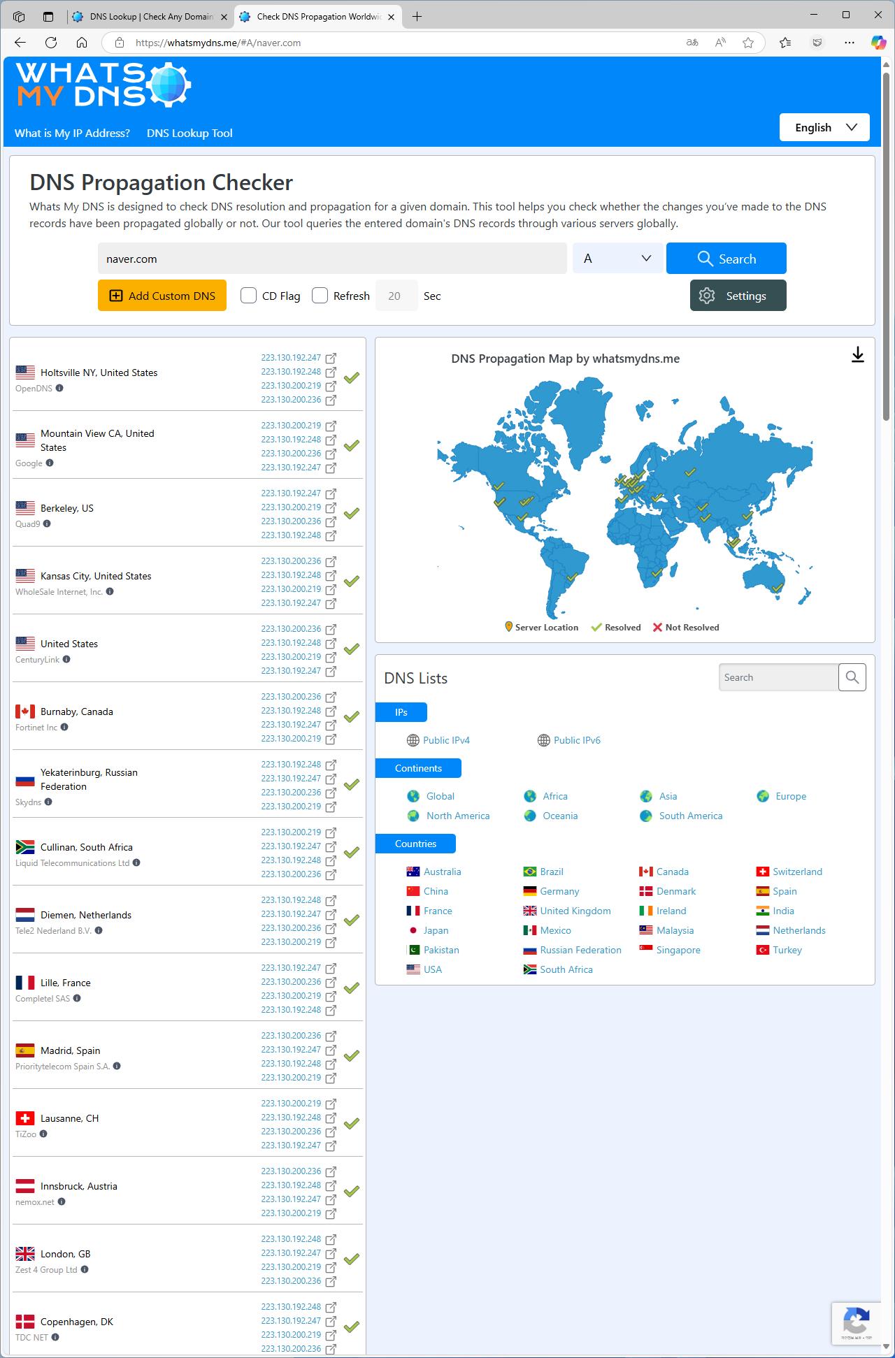 DNS 레코드 조회하는 사이트 – MANUAL FACTORY
