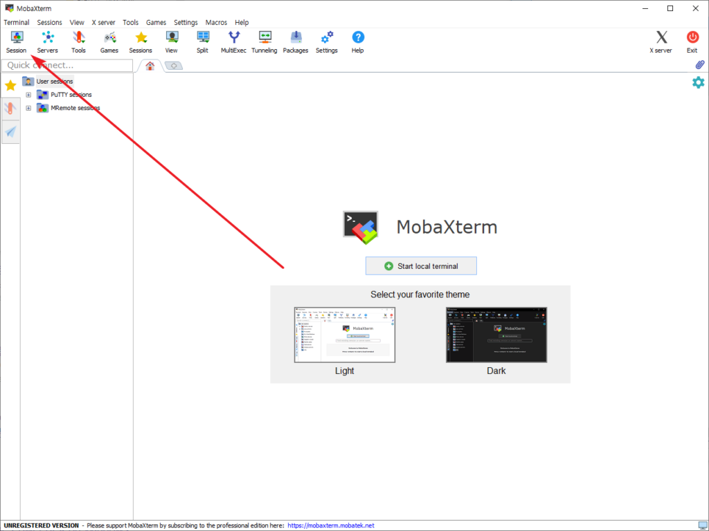 MobaXTerm / 사용법 MANUAL FACTORY