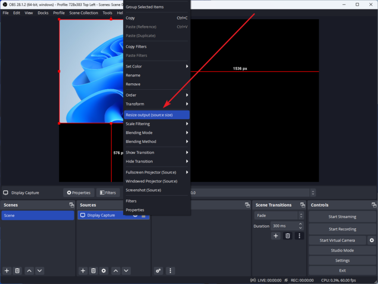 OBS Studio / 디스플레이 캡쳐 / 특정 영역 녹화하는 방법 – MANUAL FACTORY