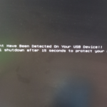 컴퓨터 부팅 시 Over Current Have Been Detected On Your USB Device!! 에러가 날 때 해결 방법