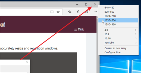 Sizer 4 / 윈도우 창 크기와 위치를 설정하는 프로그램 – MANUAL FACTORY