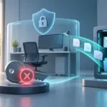 阻止离职员工访问并交接邮件和文件的概念图