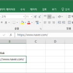 엑셀 / 하이퍼링크 제거하는 방법, 자동 하이퍼링크 안 생기게 하는 방법